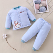儿童棉衣套装外穿男女宝宝棉衣棉裤保暖套装婴儿棉外套小童冬季