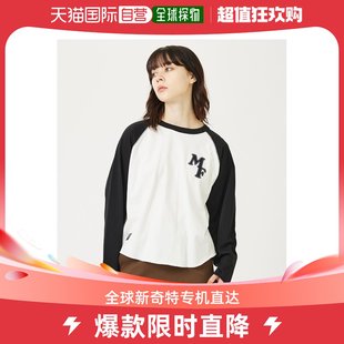 日本直邮milkfed女士短款棒球，t恤独特logo设计休闲运动风格轻