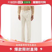 香港直邮Etro 男士条纹羊驼毛混纺精细剪裁裤子