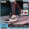 MIO米奥2023年冬季圆头拼色中跟时尚休闲鞋显高厚底活力运动鞋女