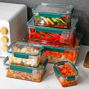 泡菜盒子密封玻璃韩式腌制盒子收纳水果保鲜盒商用大容量海参鱼胶
