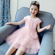 韩国女童夏装连衣裙2023夏季洋气，时髦儿童公主裙童装女孩裙子