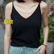 冰丝针织吊带夏女士性感内搭背心上衣无袖打底衫宽松大码显瘦百搭