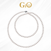GiO珠宝 天然淡水珍珠项链女多层珍珠长款送妈妈气质毛衣链