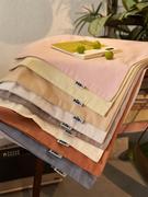 100支磨毛纯棉纯色日系简约单独枕套，枕头枕芯48x74cm舒适家用枕套