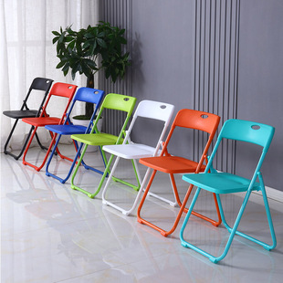 塑料椅子折叠椅家用现代网红拍照椅子会议培训椅靠背椅凳子办公椅