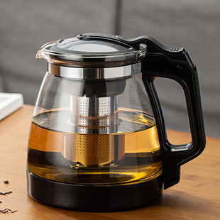 玻璃茶壶冲茶器办公室耐热防爆玻璃，泡茶壶花茶壶，套装家用大容量茶具水壶