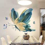 3d立体创意墙贴个性贴纸蝴蝶，墙纸客厅装饰品，自粘壁纸卧室床头墙饰