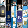 任意机型 世界杯阿根廷队梅西手机壳适用于苹果15三星vivo红米OPPO华为p60一加魅族荣耀小米硅胶 新3颗星夺冠