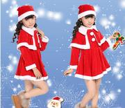 欧美圣诞节服装儿童，圣诞服圣诞老人男女童圣诞演出服