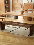 北欧日式实木长条凳家用换鞋凳客厅餐桌长板凳卧室蝴蝶长凳木板凳