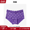 4件148维密 PINK 蕾丝装饰舒适低腰紫色内裤女平角