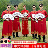 伴郎服中式结婚兄弟团礼服男士相声，服大褂长衫中国风婚礼唐装马褂
