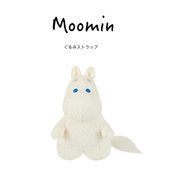 日本moomin周边正版姆明一族小肥肥q版姆明公仔玩偶娃娃毛绒玩具