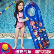 水床游泳水上浮床浮排充气浮床儿童水上漂浮床游泳漂浮气垫床戏水