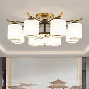 新中式吸顶灯客厅全铜中国风吊灯禅意现代简约大气，灯具餐厅卧