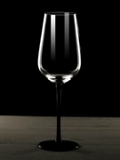 无铅水晶玻璃杯2支黑底，黑杆波尔多红酒杯，香槟杯高脚杯子酒吧小众