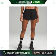 香港直邮潮奢 Lululemon 女士 Hotty Hot 2.5   高腰内衬短裤 LW