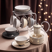 轻奢耐热玻璃花茶壶花草，茶具水果茶壶套装下午茶，茶壶茶杯家用待客
