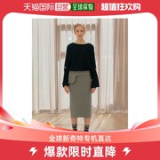 韩国直邮j.chung通用半身裙卡其色短裙