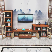 实木电视柜新中式组合柜，斗柜现代简约小户型客厅，地柜储物家具套装