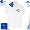 NASA联名小熊t恤男士Polo衫短袖男2024夏季潮流速干翻领上衣