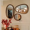 法式装饰镜壁挂创意客厅餐厅，墙面玄关镜美式复古异形挂墙组合镜子