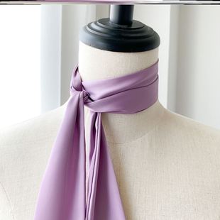 丝条大众发料包包绸缎腰带丝带领装细长西巾丝巾小长.条面带装饰