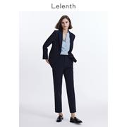 Lelenth 高端职业西装套装女总裁一粒扣正装高级感藏青色西服外套