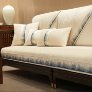 新中式实木红木沙发垫套罩高档防滑坐垫直排贵妃，扶手盖巾沙发坐垫