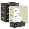 清风b338a2盒装抽纸硬盒抽面纸2层200抽商务，黑白盒装2提装