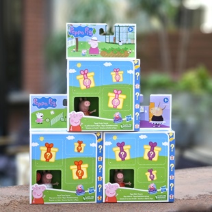 出口美国孩子宝粉红小猪，惊喜盲盒系列过家家玩具情景游戏
