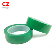 3M851J绿色高温胶带电镀烤漆喷涂遮蔽PCB镀金保护PET单面聚酯胶带