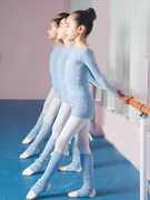 儿童舞蹈毛衣外套外搭长袖上衣女童芭蕾舞，练功服体操服中国舞秋冬