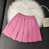 女童公主西装韩范百褶裙春季半身裙，粉色女孩洋气，时髦宝宝裙裤