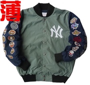 瑕疵抛 胸116-150男女春秋 抖音薄款NY扬基纪念棒球服单夹克1962