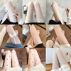 白丝袜(白丝袜)女夏季薄款性感防勾丝，超薄jk渔网袜2022白色蕾丝连裤袜