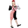 S-XL女儿童小丑服 节日派对装儿童节表演服 女童演出万圣节服装