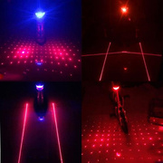 自行车灯激光尾灯多色颗选LED山地车灯后尾灯LED警示灯夜骑行装备