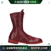 香港直发guidi皮尔库，迪女士短靴红色，短款保暖日常百搭时尚舒适
