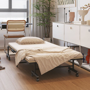 天坛家具折叠床实木板午休床加固易铁艺床单人折床临时床