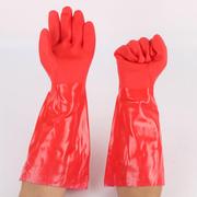 加棉手套春蕾牌969-40绒里手套，红色家用手套保暖手套加长手套