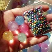 彩光珠海绵宝宝彩色闪光珠水晶泥海洋宝宝富贵珠泡大珠彩虹瓶材料