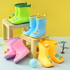 儿童雨鞋男女童小孩幼儿园宝宝2-8岁小学生小孩防滑卡通雨鞋水鞋