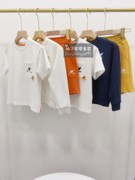 110-160码韩版童装春秋男女卡通，印花长袖卫衣，短袖t恤短裤三件套装