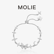 molie莫莉小众设计梦蝴蝶，国风轻奢高级感手链，女纯银精致2024