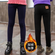 2023秋冬女童弹力铅笔裤加绒，保暖小脚裤，加厚外穿打底裤修身