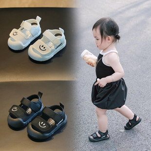 女宝宝凉鞋2023夏季包头透气鞋0一1-2岁男小童，鞋子婴儿学步鞋