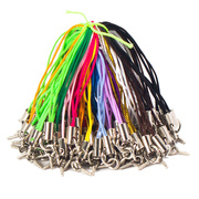 100条 彩色手机绳软陶泥手工小挂绳羊毛毡吊绳玩具树脂挂件绳