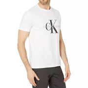 Calvin Klein/凯文克莱男短袖T恤 青春时尚 经典logo印花纯棉纯色